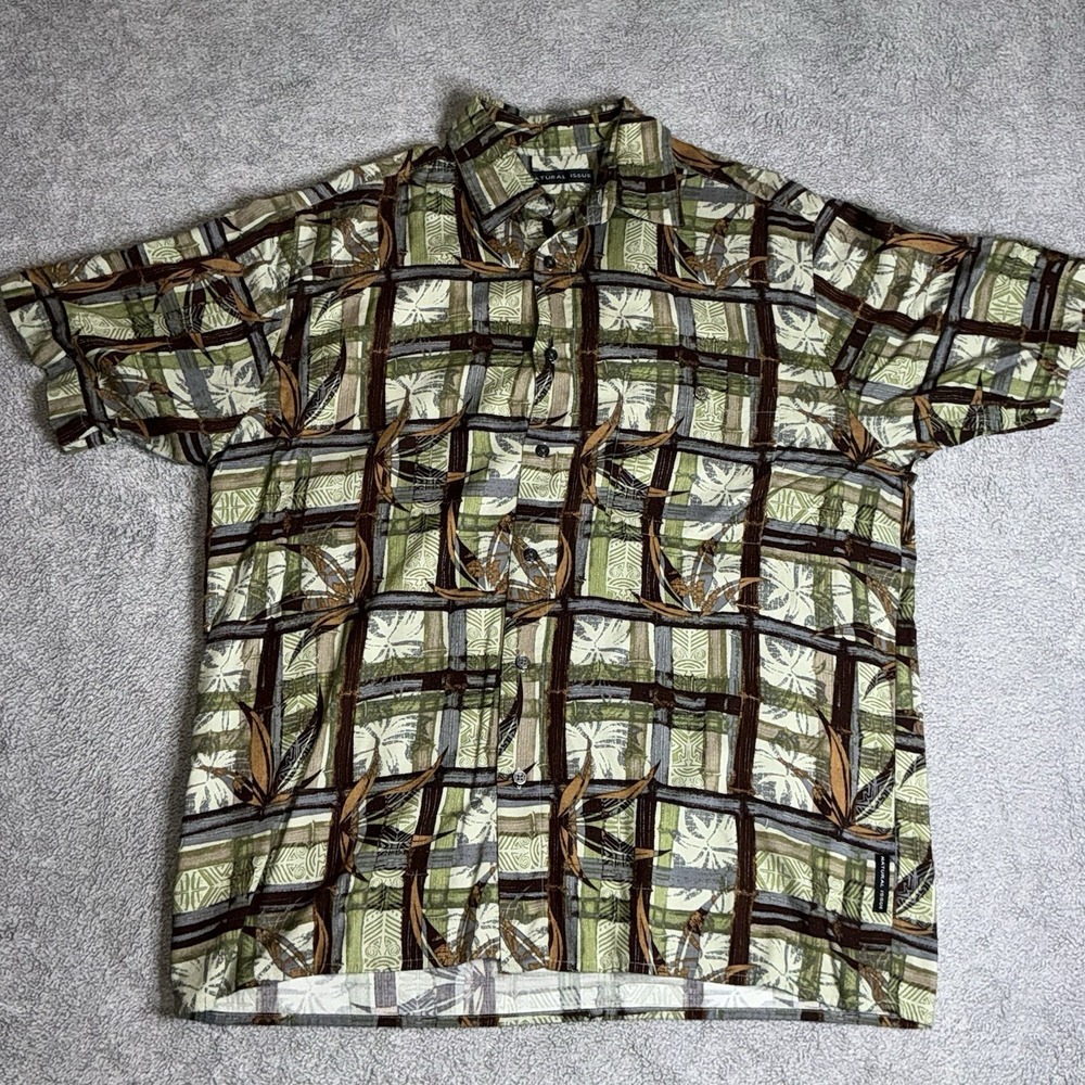 Vtg Hawaiian Natural Issue Shirt Hawaii tropical Floral 90s Size M